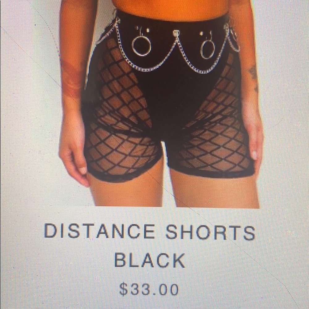 Black mesh shorts- brand new!!
